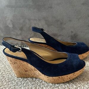 Stuart Weitzman cork wedge